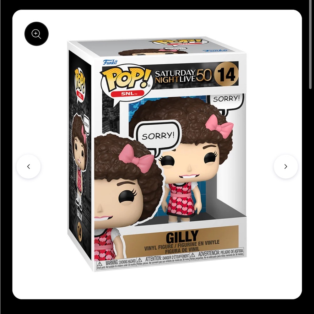 NWT Saturday Night Live 50th Anniversary Gilly Funko Pop